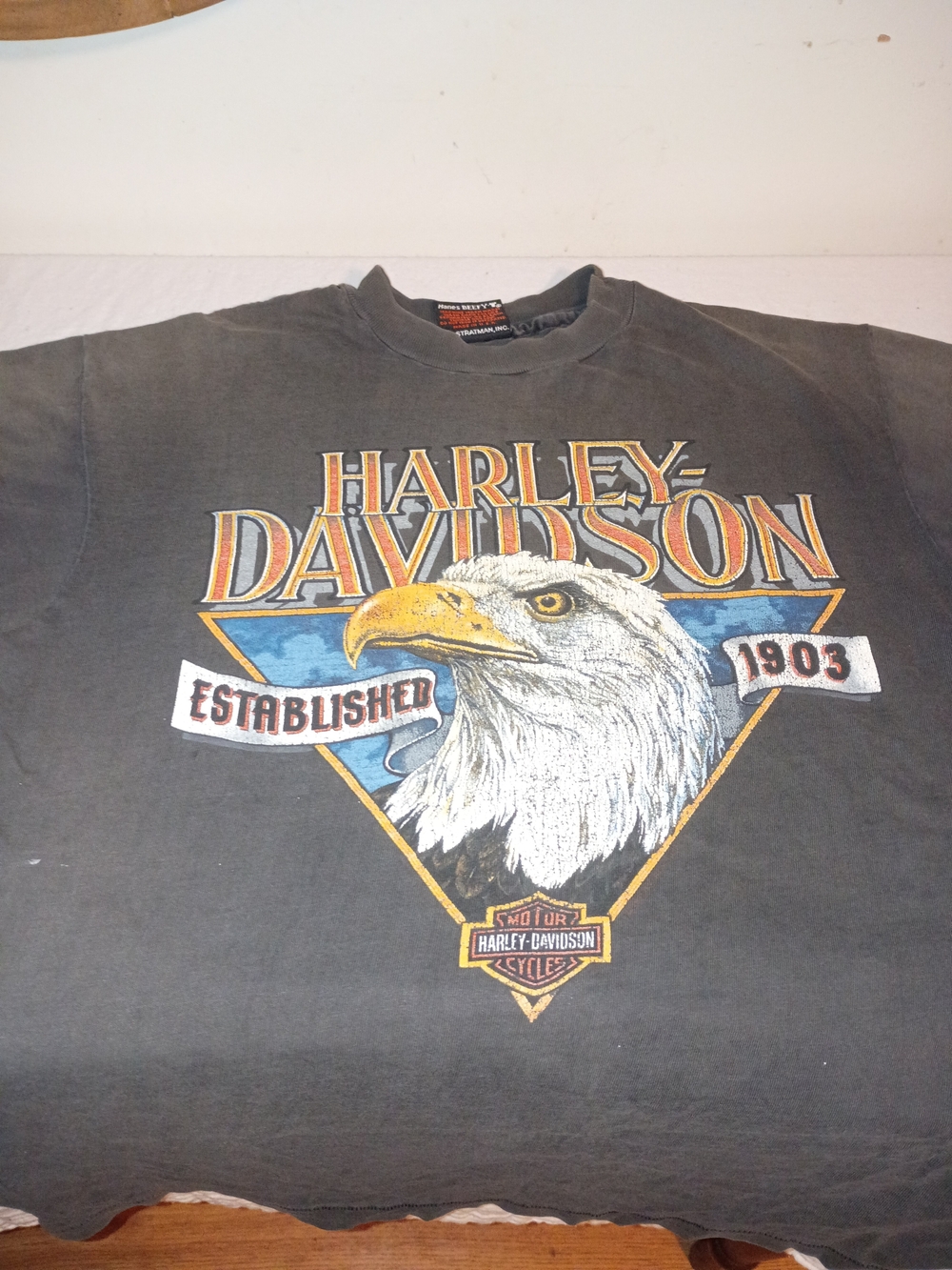 Harley-Davidson Men's Black Graphic Eagle T-Shirt